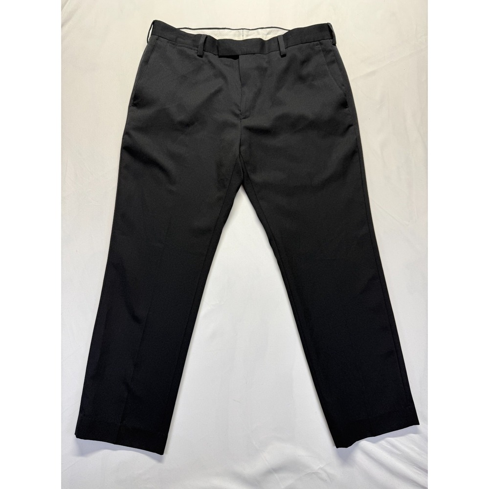 Braggi by Louis Raphael Dress Pants Men 36x32 Black Straight Leg Business Formal